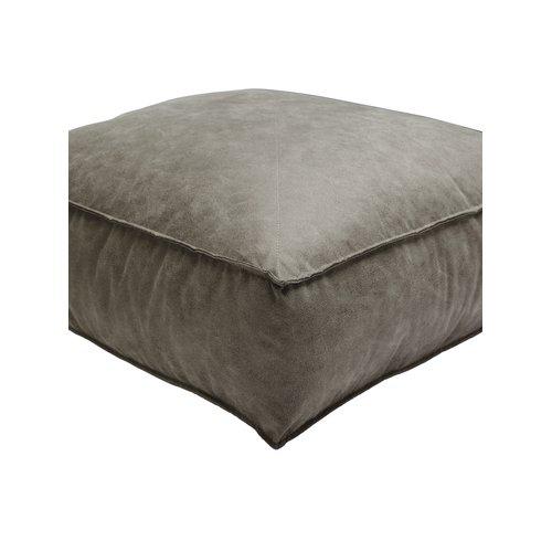 Pouf 'Lycke' 50x50x15 - Brun foncé