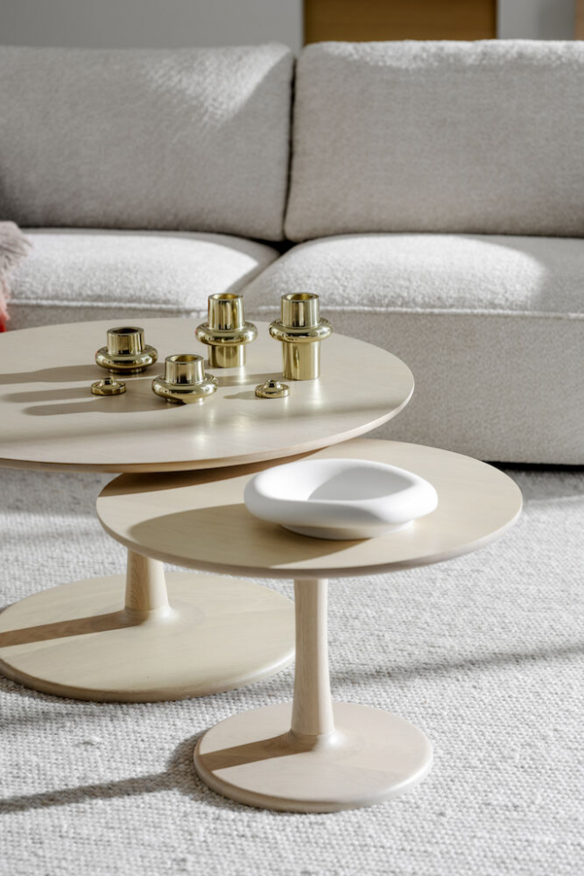 Table basse 'Hobart' Ronde 90cm - Naturel