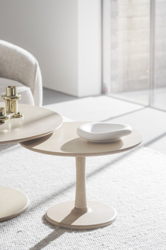 Table 'Hobart' Ronde 60cm - Naturel