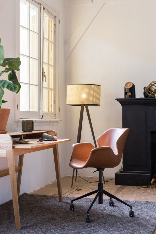 Chaise de bureau 'Nikki' - Brun