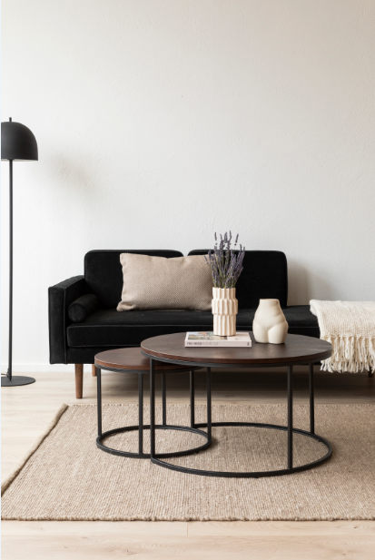 Table basse 'Prime' L 2 pièces - Noyer