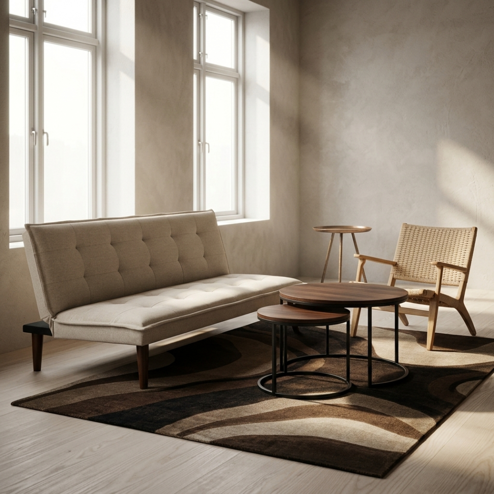 Table basse 'Prime' L 2 pièces - Noyer