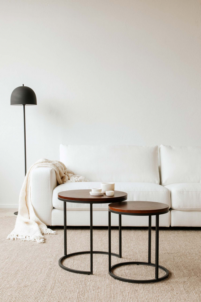 Table basse 'Prime' S 2 pièces - Noyer