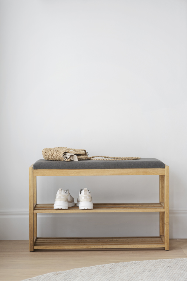 Range-chaussures 'Confetti' - Naturel/Gris