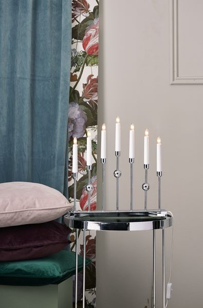 Bougeoir 'Gustavo' - Argent