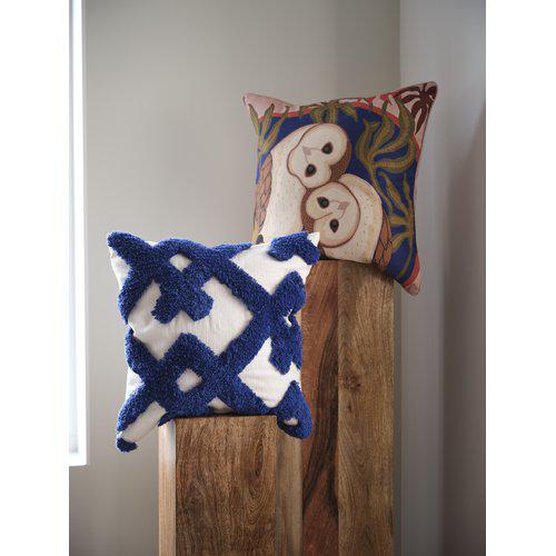 Housse de coussin 'Ines' 45x45- Bleu