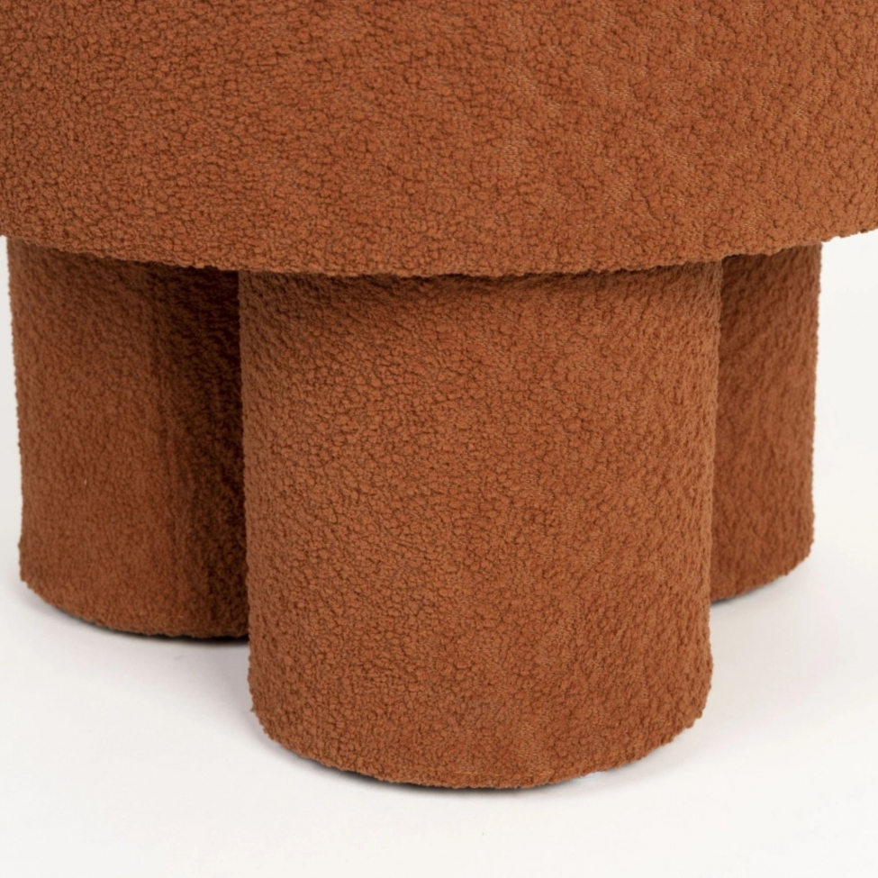 Pouf 'Marcos' - Brun Rouge