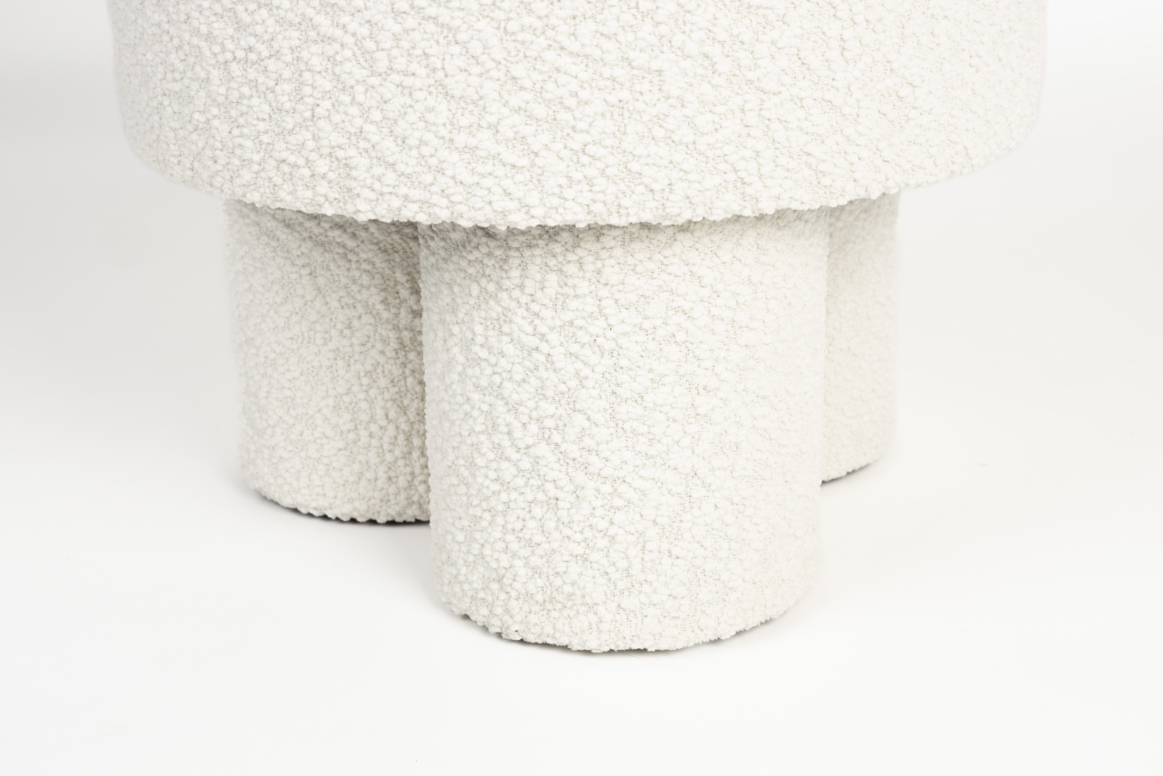 Pouf 'Marcos' - Blanc