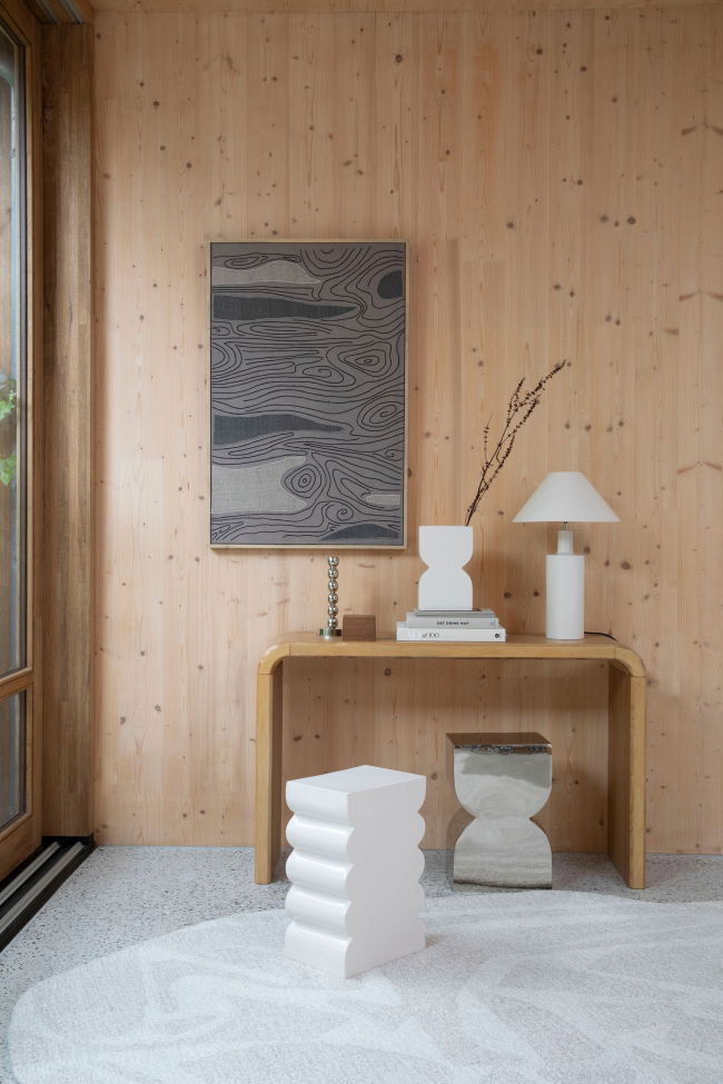 Pouf 'Curves' - Beige