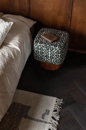 Poule 'Monogram' - Noir/Blanc