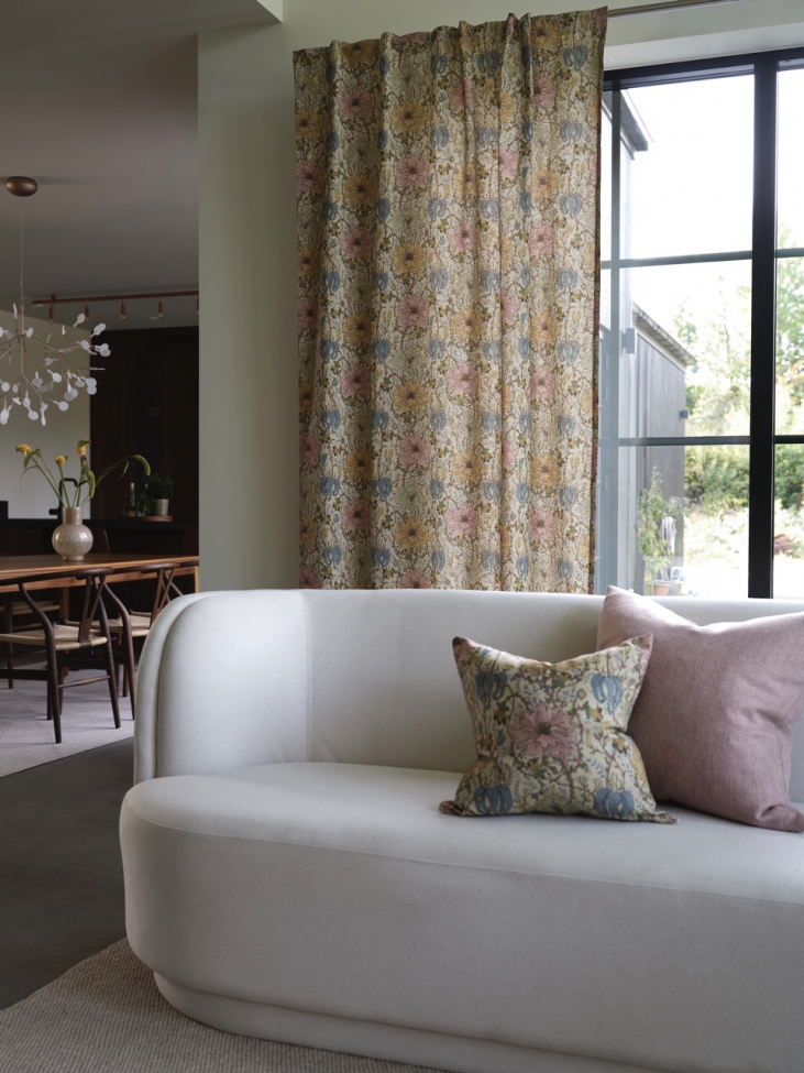 Housse de coussin 'Flore' 45x45 - Jaune