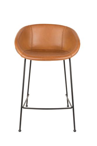 Tabouret 'Feston' - Brun