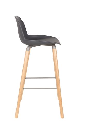 Tabouret 'Albert' - Gris foncé