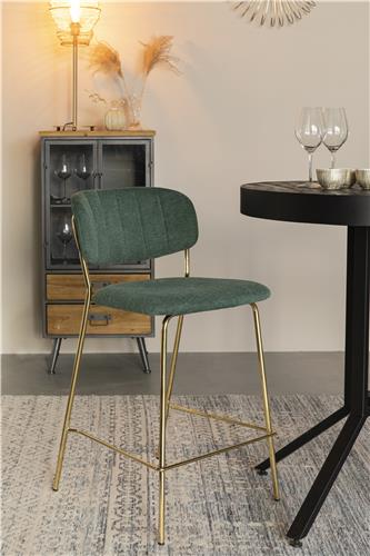 Tabouret 'Jolien' - Vert/Or