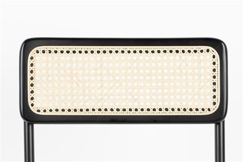 Chaise 'Jort' - Noir/Naturel