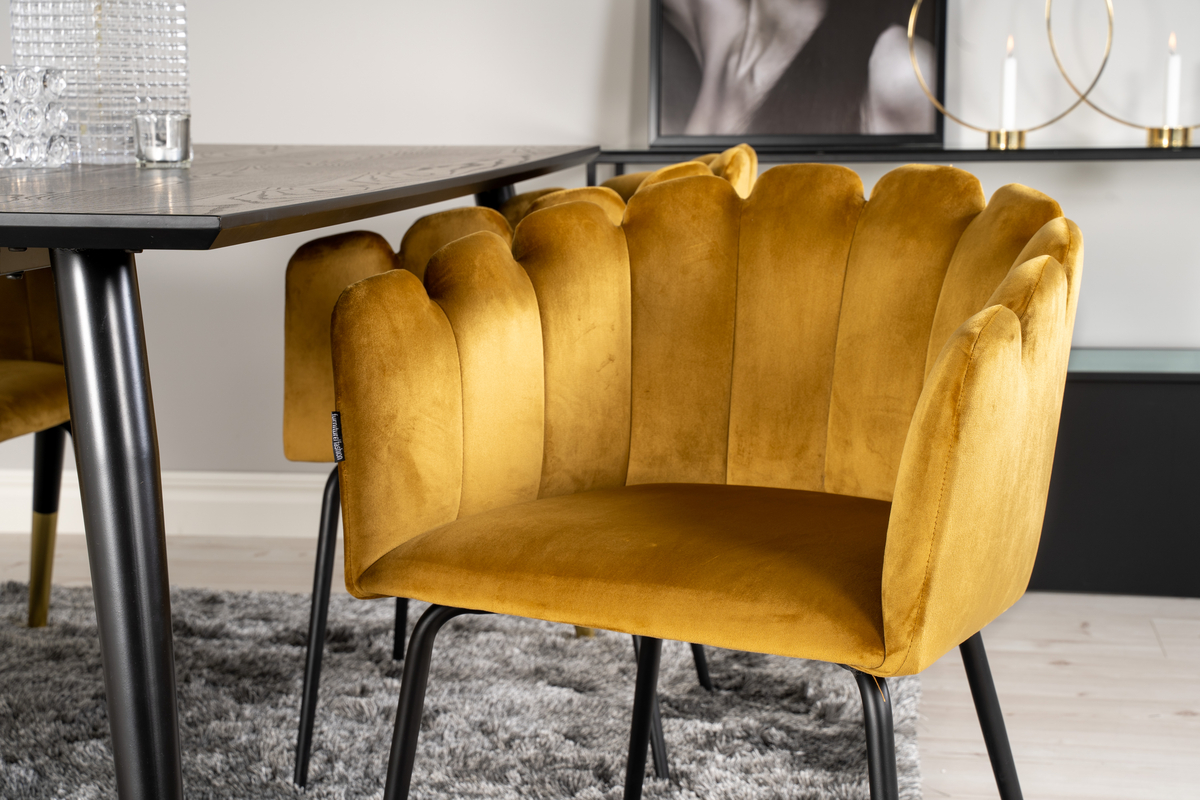 Chaise 'Flatanger' - Jaune