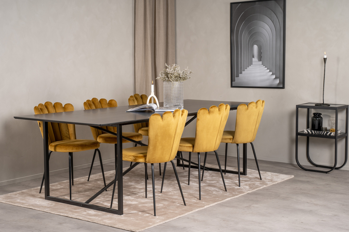 Chaise 'Flatanger' - Jaune