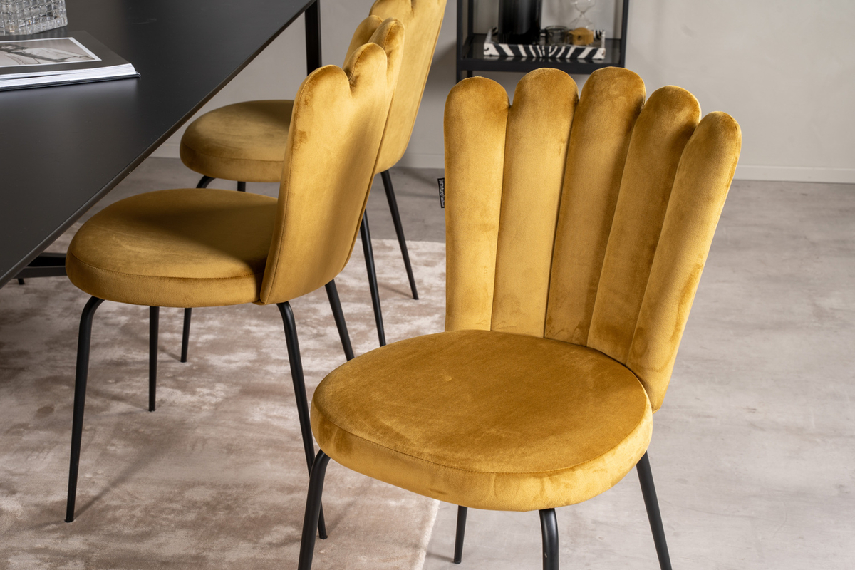 Chaise 'Flatanger' - Jaune