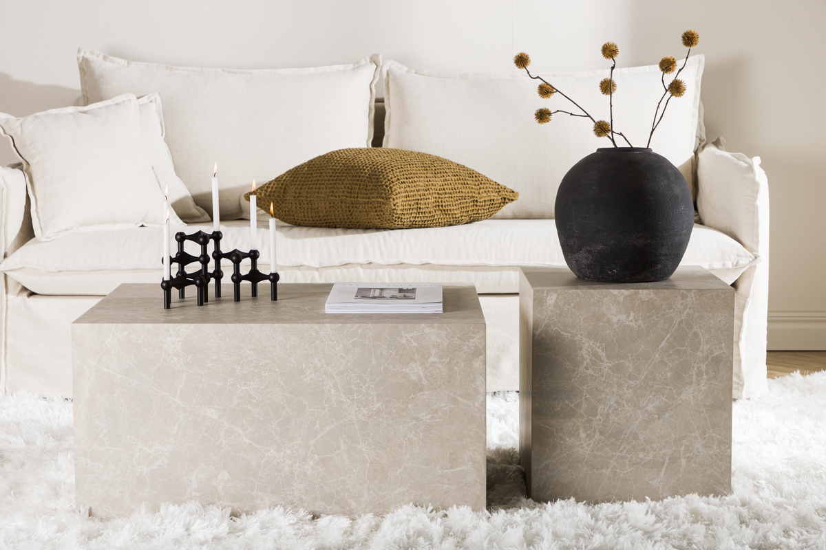 Table basse 'Ydre' 60x80 - Beige