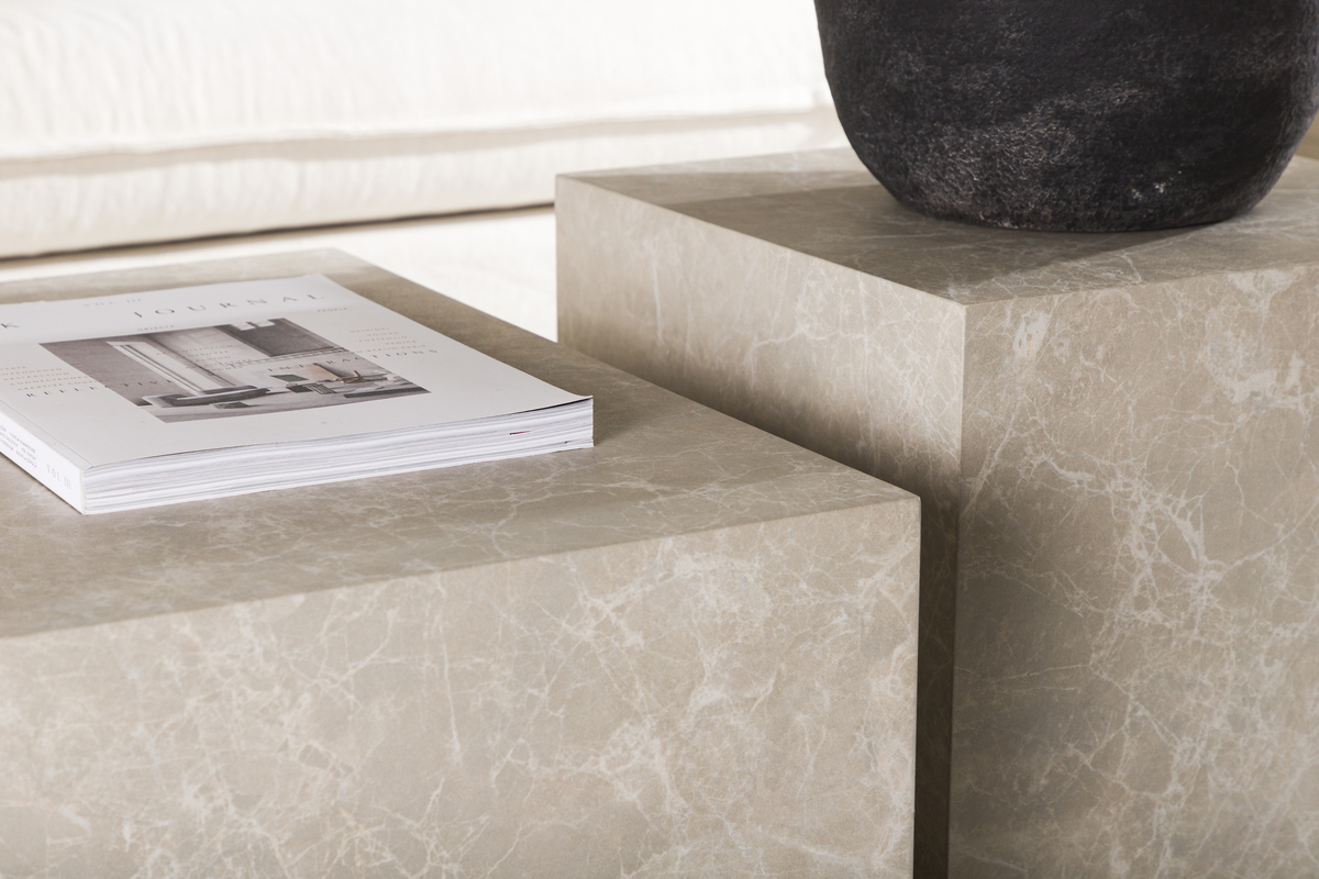 Table basse 'Ydre' 40x40 - Beige