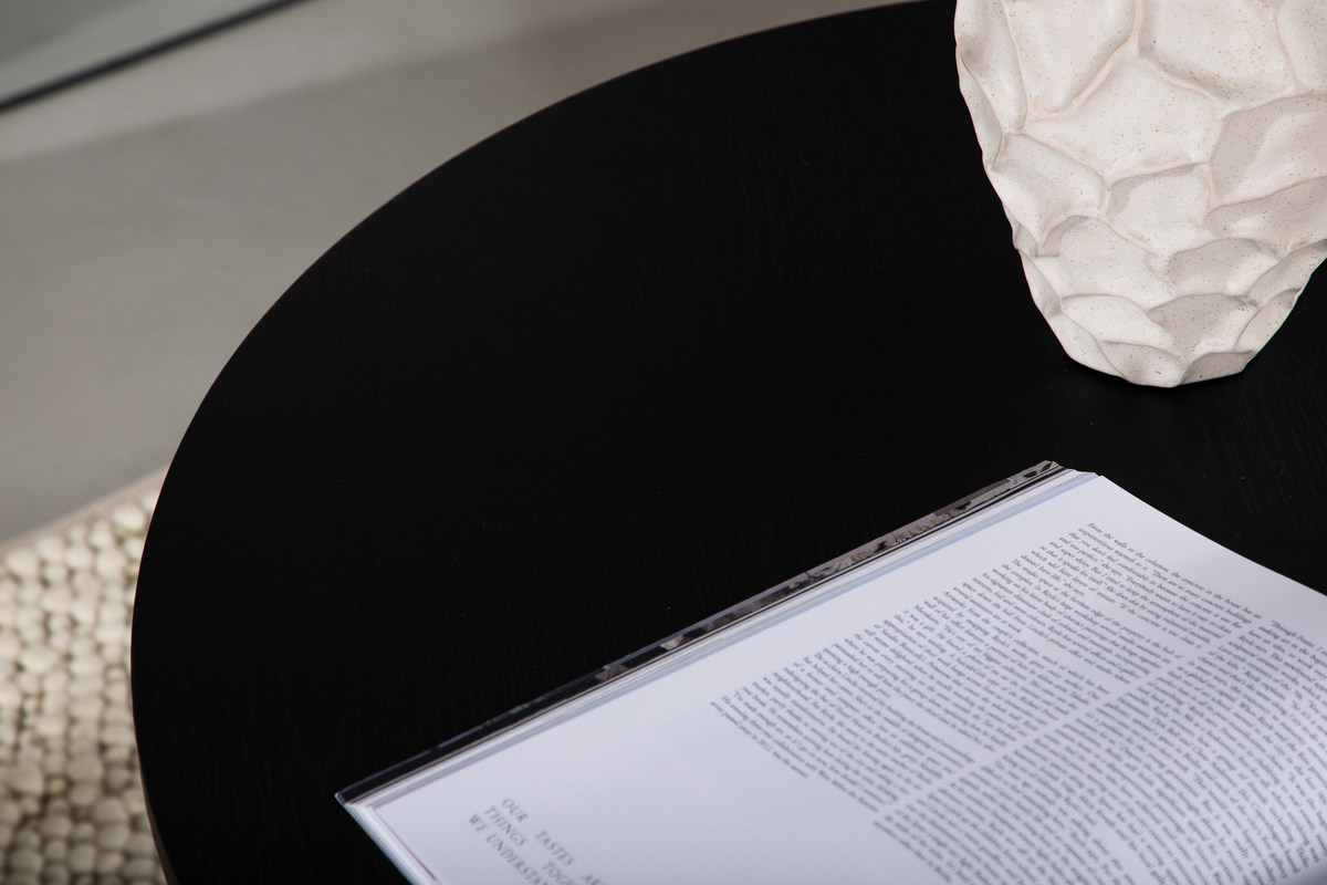 Table basse 'Orsa' Rond 80cm - Noir