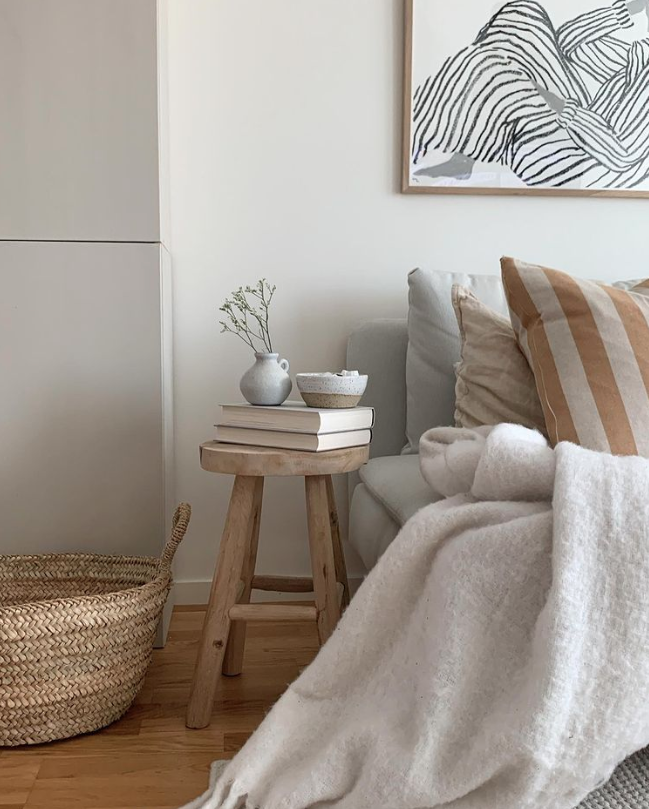 Tabouret 'Badia Teak' - Naturel