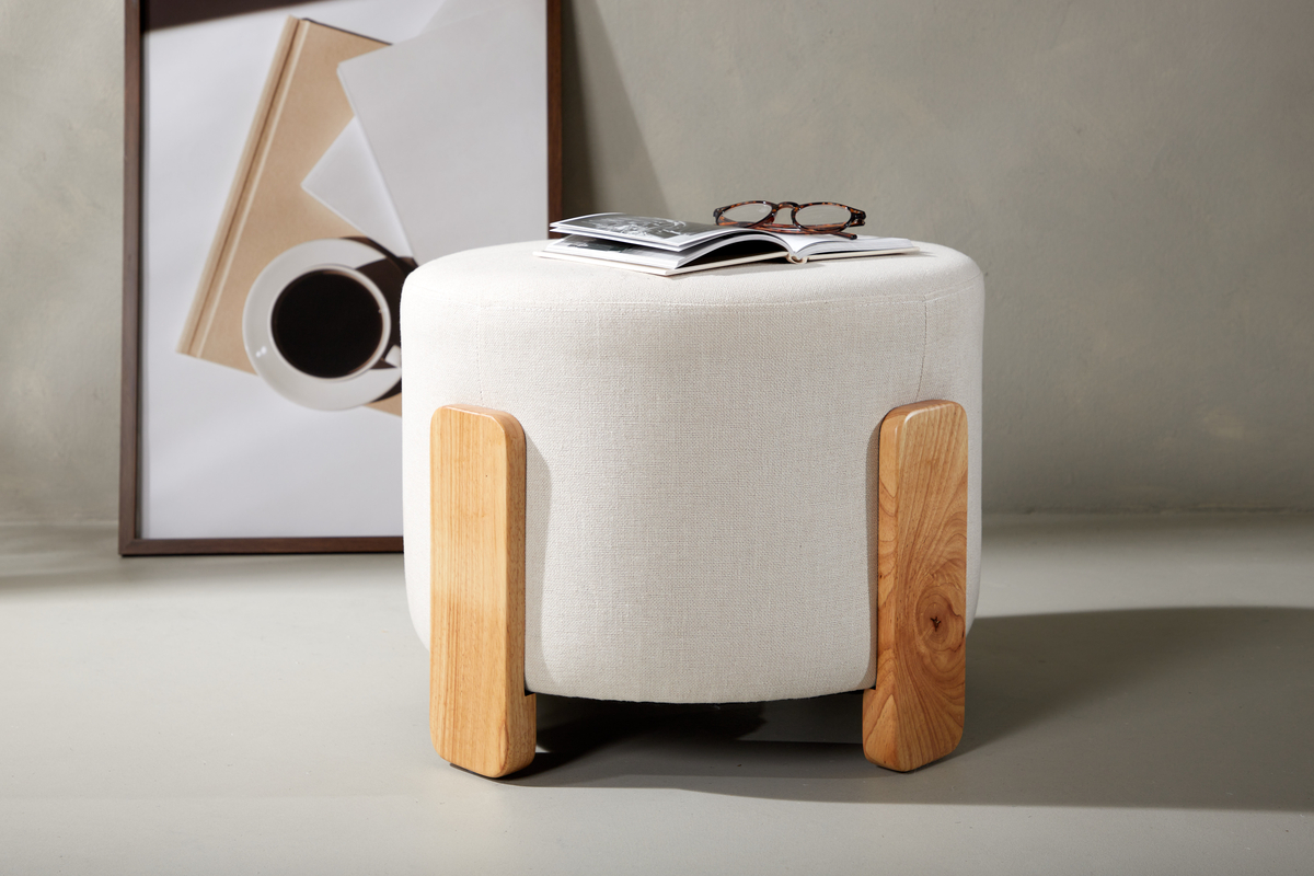 Pouf 'Cordoba' - Blanc