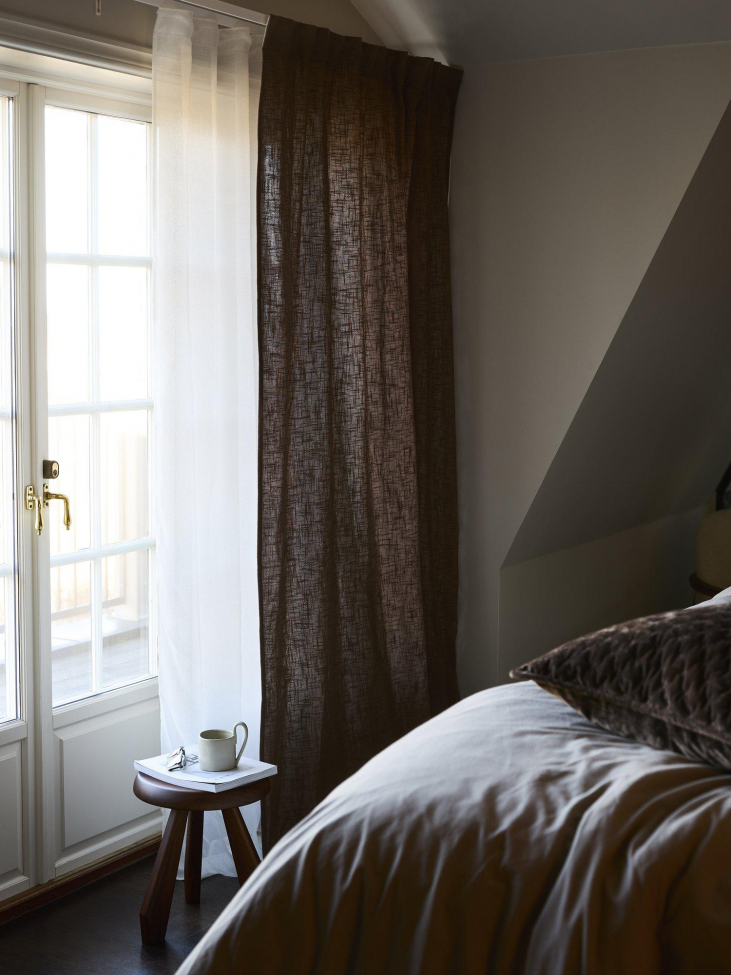 2-pack Rideau 'Harper' 140x280 - Brun