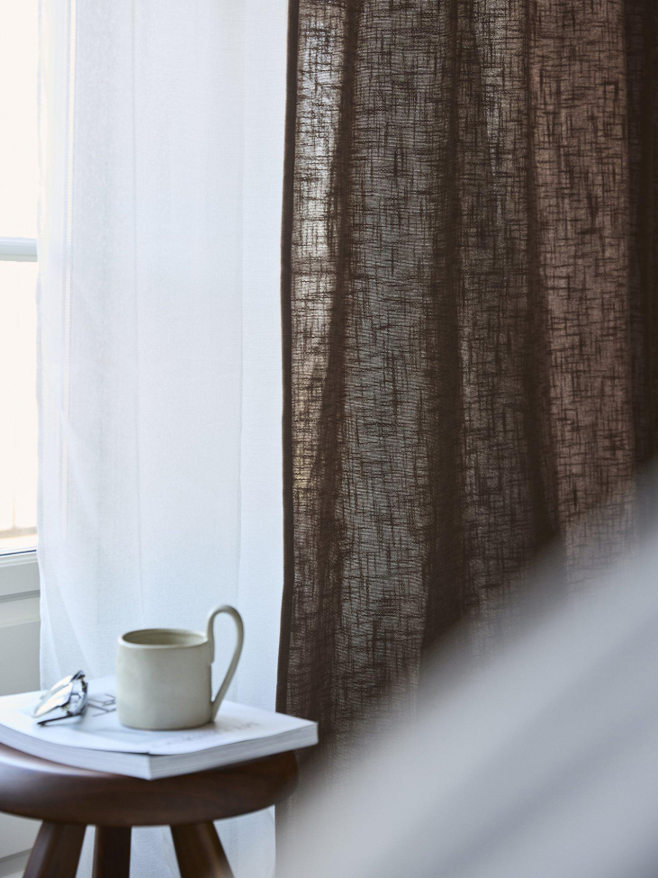 2-pack Rideau 'Harper' 140x280 - Brun