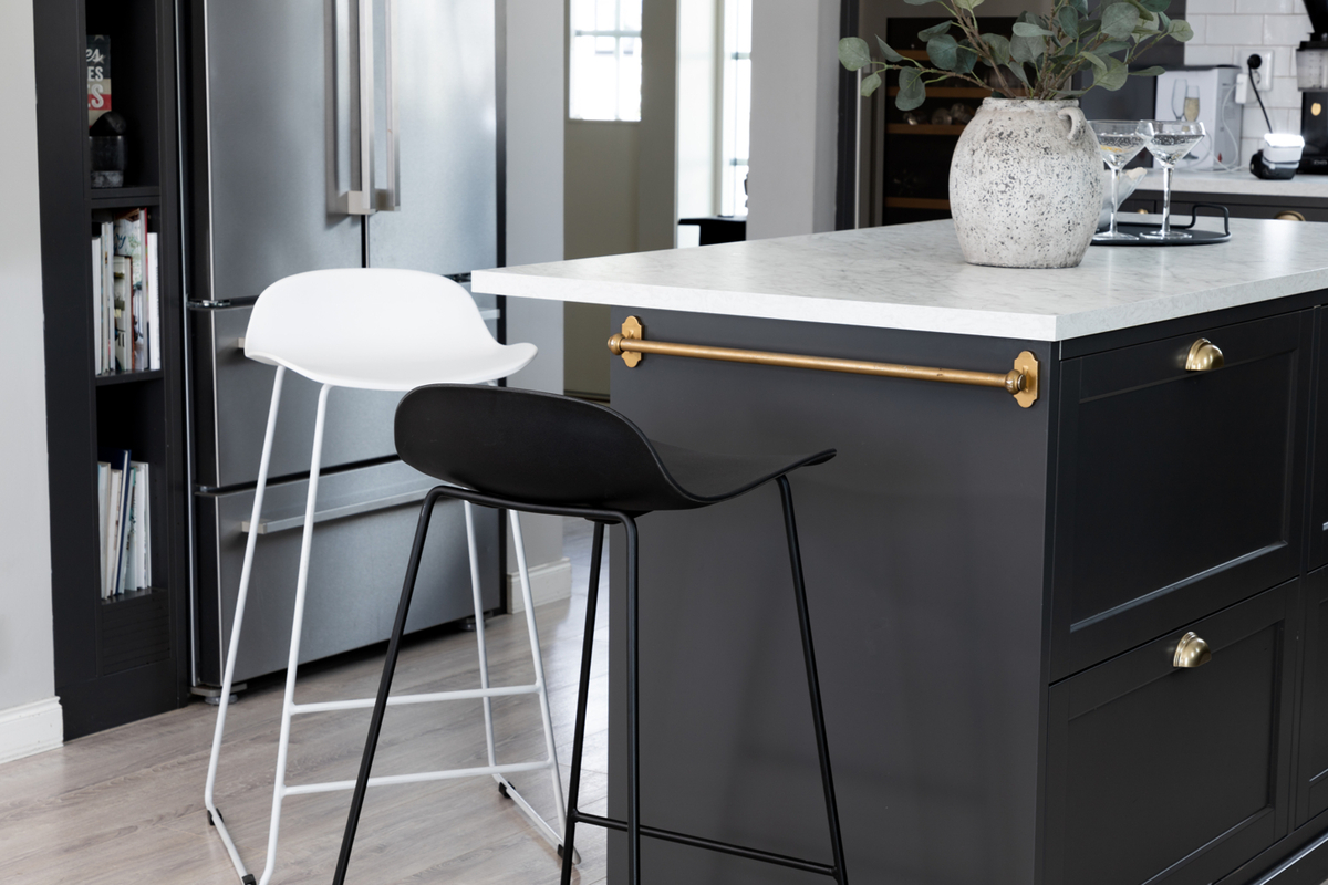 Tabouret de bar 'Evanger' - Blanc