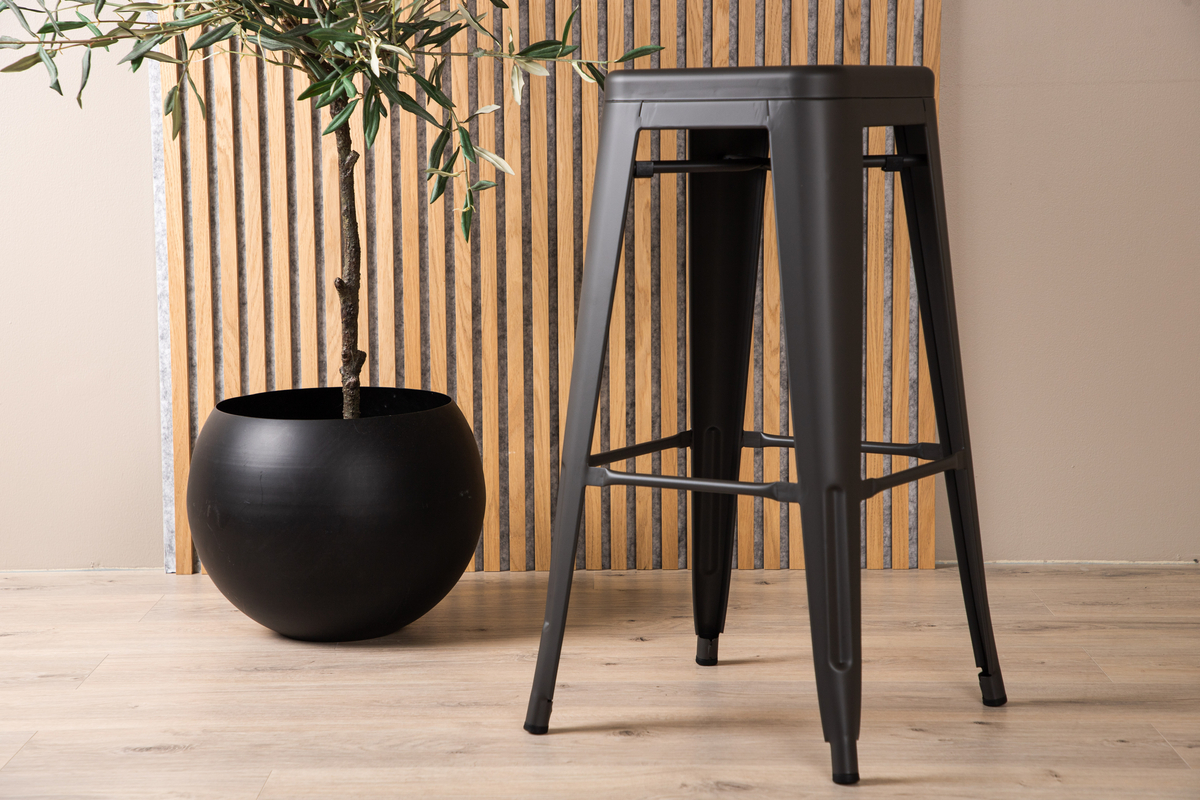 Tabouret de bar 'Barents' - Gris foncé