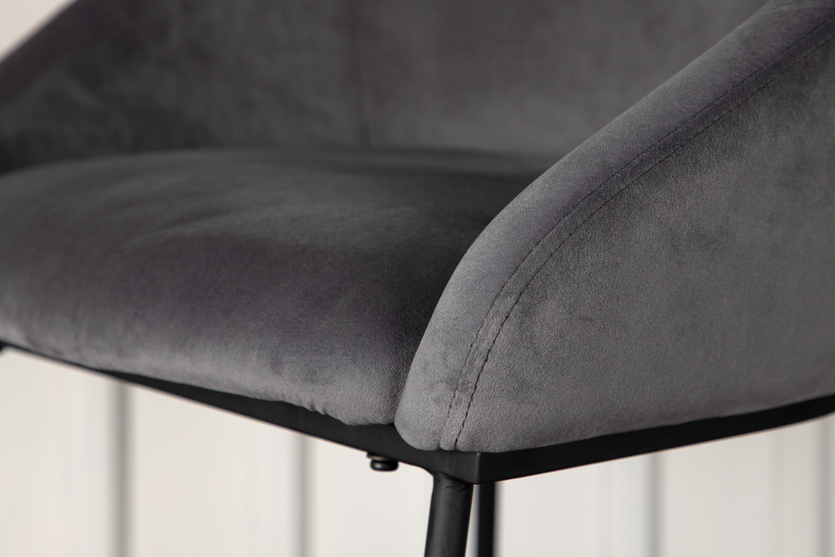 Tabouret 'Elverum' - Gris foncé