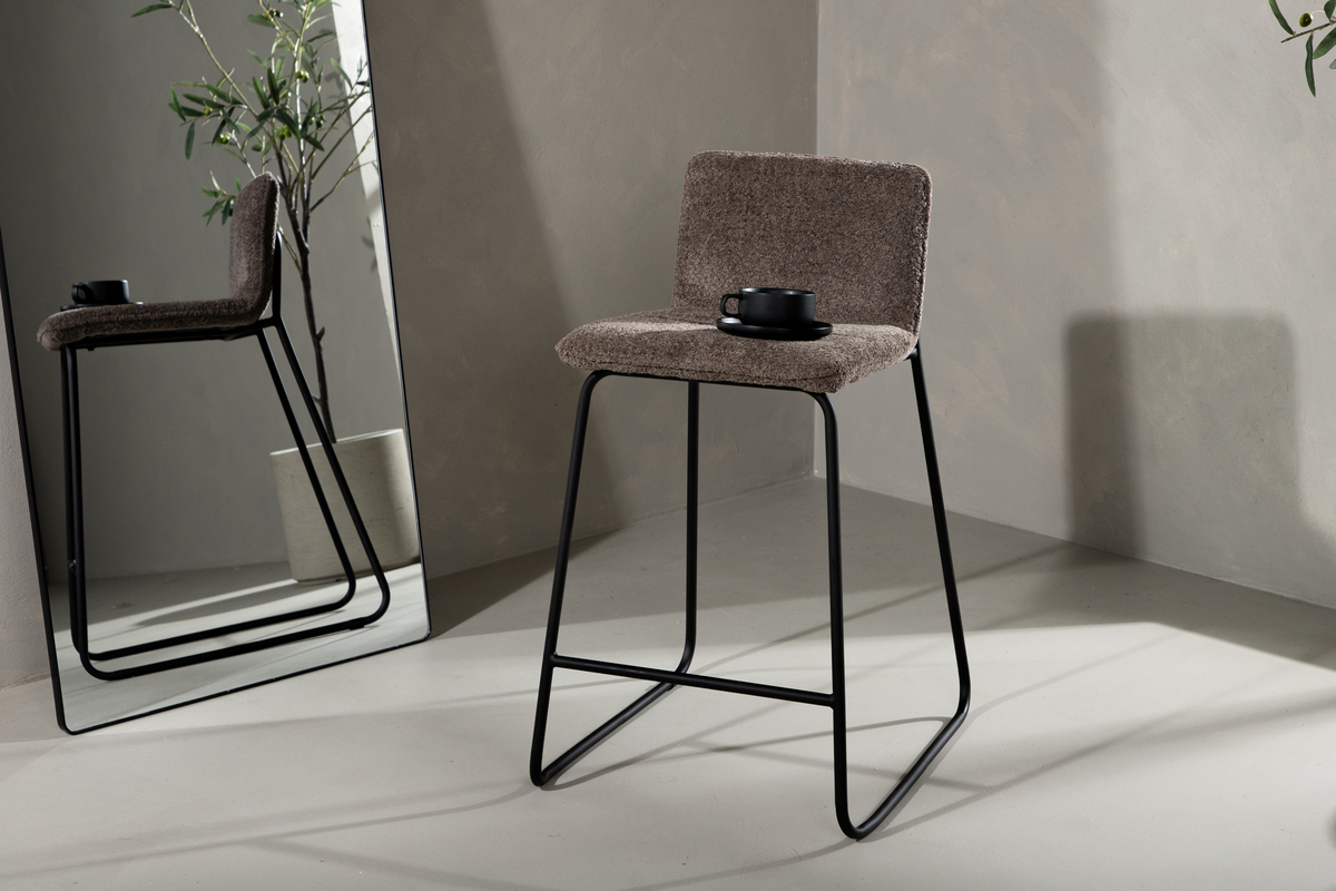 Tabouret 'Arvika' - Gris foncé