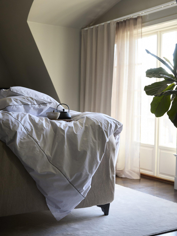 Ensemble de lit 'Carlton' 220x220 - Blanc