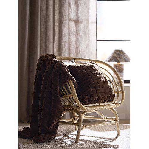 Plaid 'Luna' 120x150 - Marron