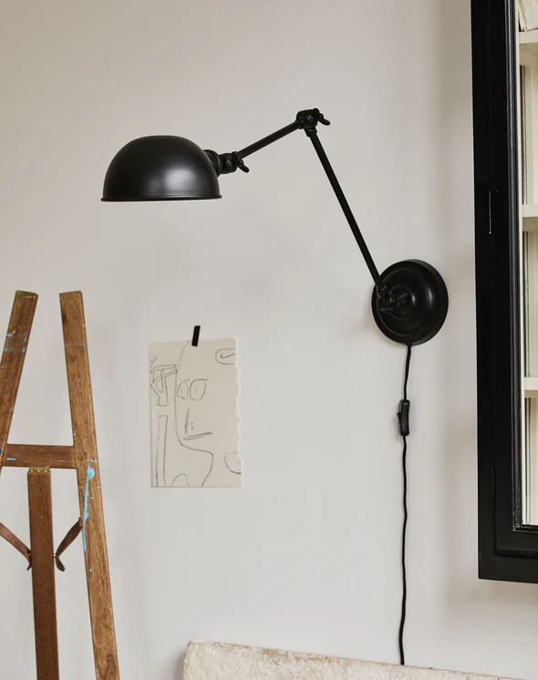 Applique murale 'Aura' - Noir