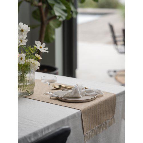 Chemin de table 'Adam' 33x120 - Beige