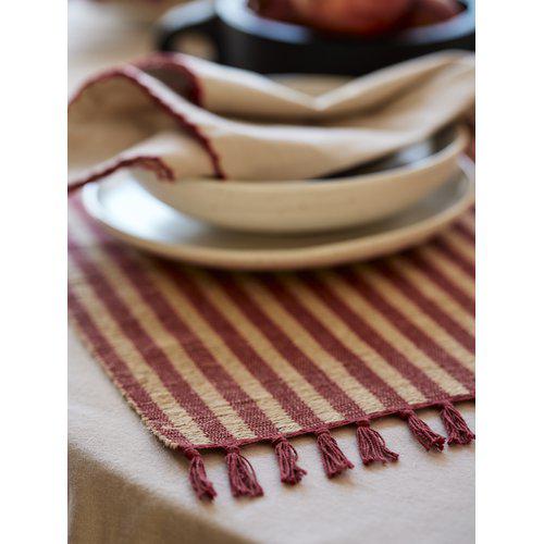 Chemin de table 'Adam' 33x120 - Rouge