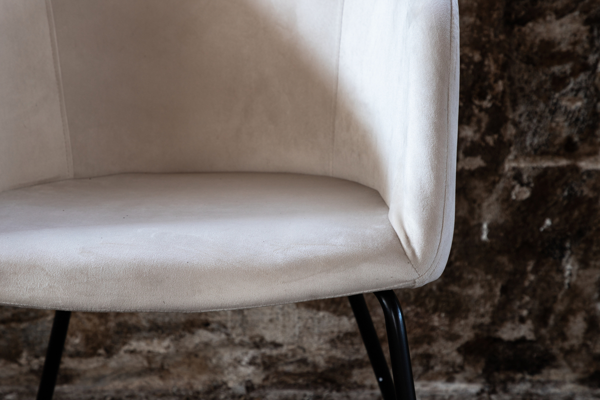 Chaise 'Astrid' - Beige/Noir