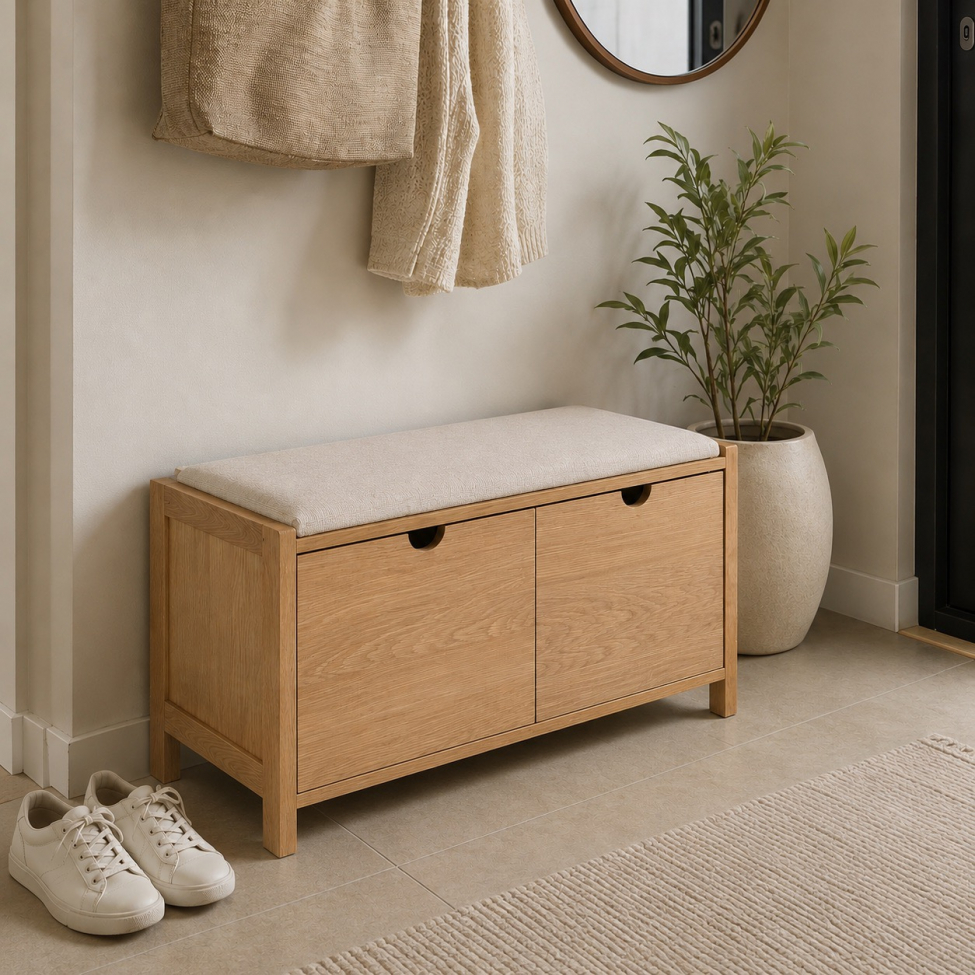 Banc d’entrée 'Mellby '- Chêne