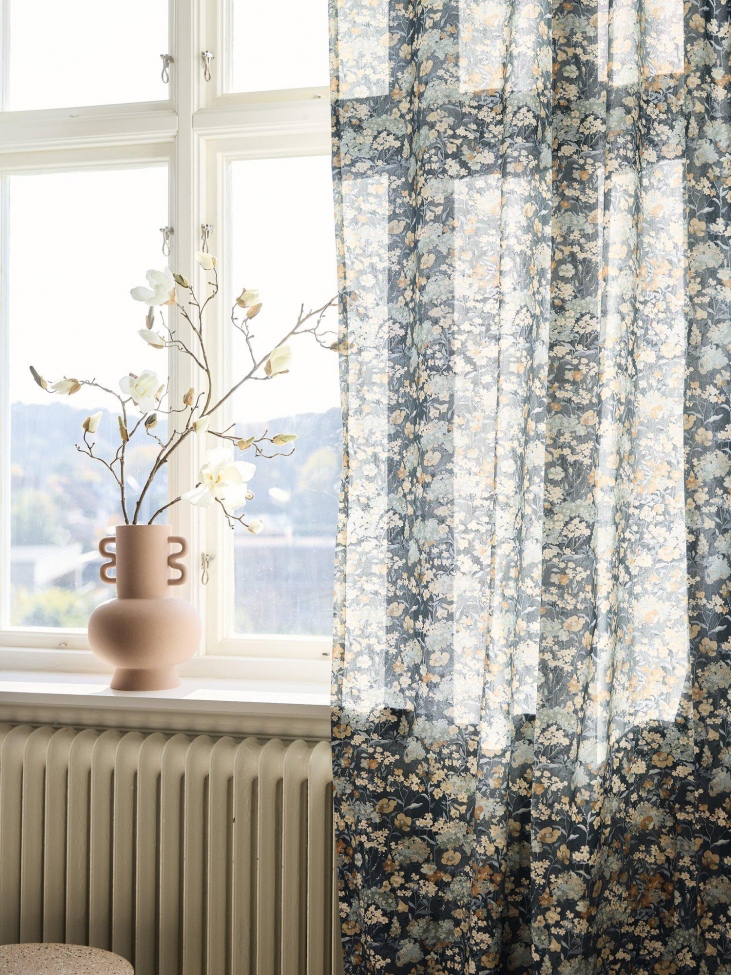 2-pack Rideau 'Äng' 135x280cm - Bleu