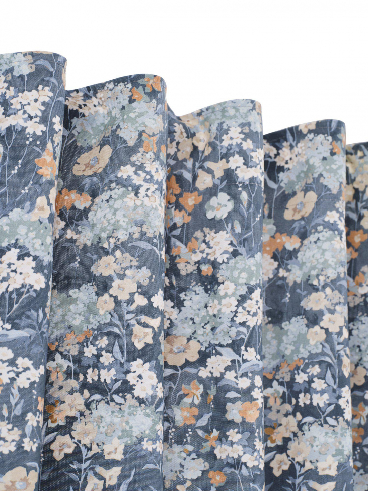 2-pack Rideau 'Äng' 135x280cm - Bleu