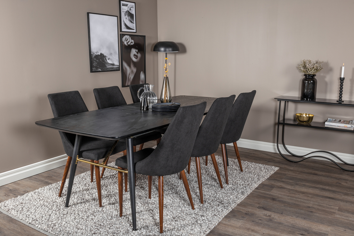 Chaise 'Fauske' - Noir