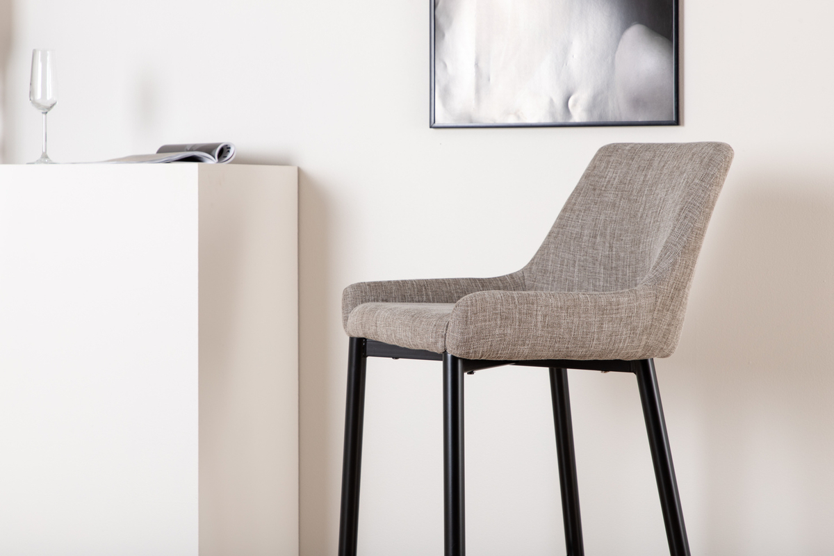 Tabouret de bar 'Folldal' - Gris