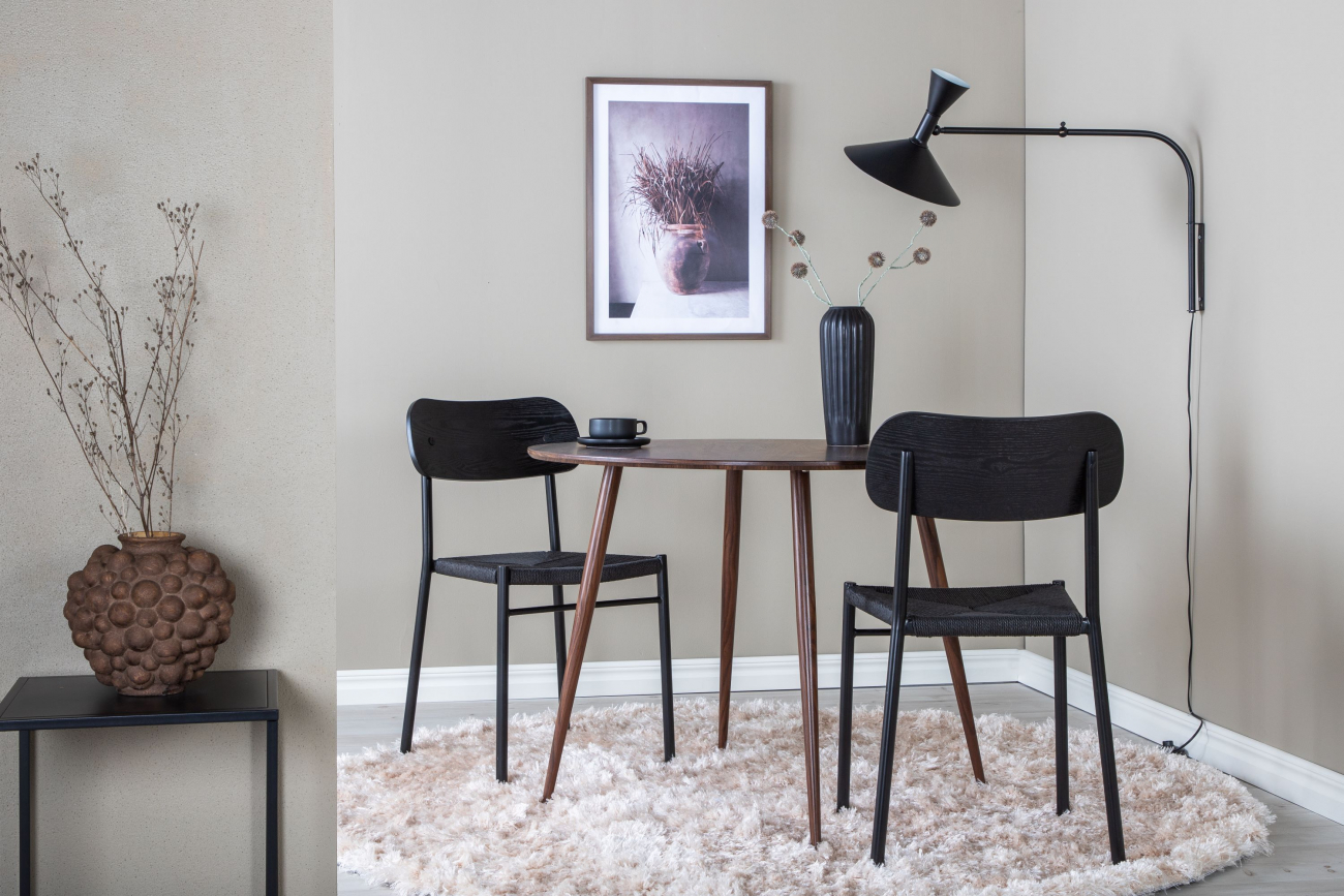 Table à manger 'Uddevalla' Ronde 100cm - Noyer