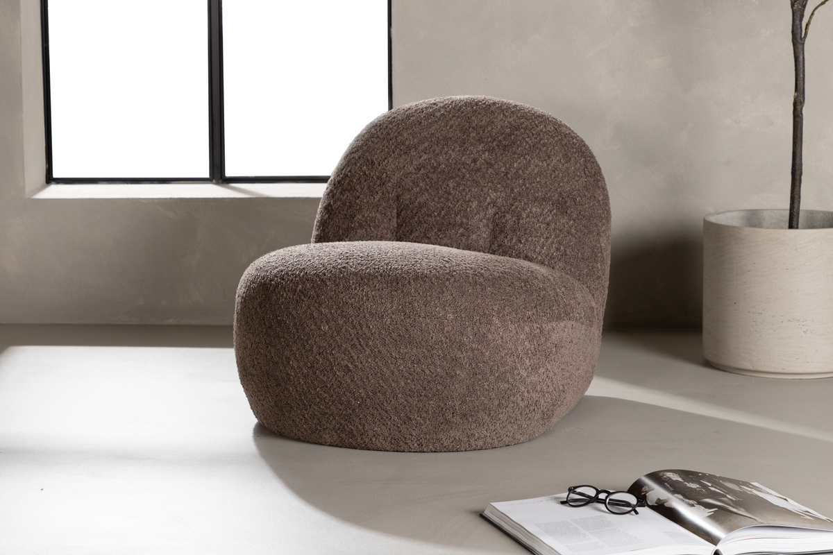 Fauteuil 'Askim' - Marron