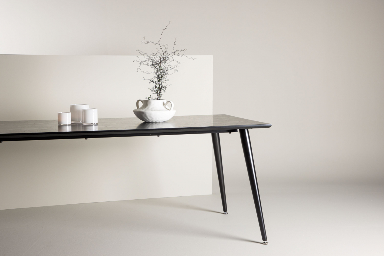 Table à manger 'Kristinehamn' 180x90cm - Noir