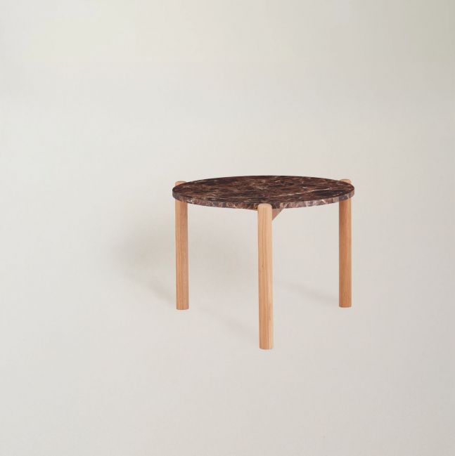 Table basse 'Marble' S - Brun