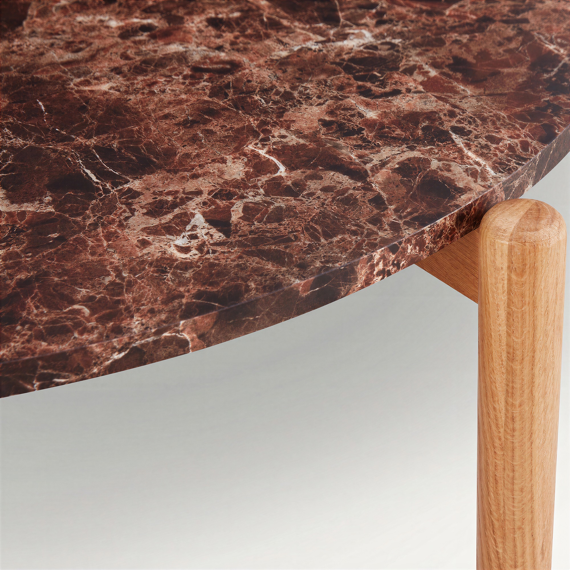 Table basse 'Marble' S - Brun
