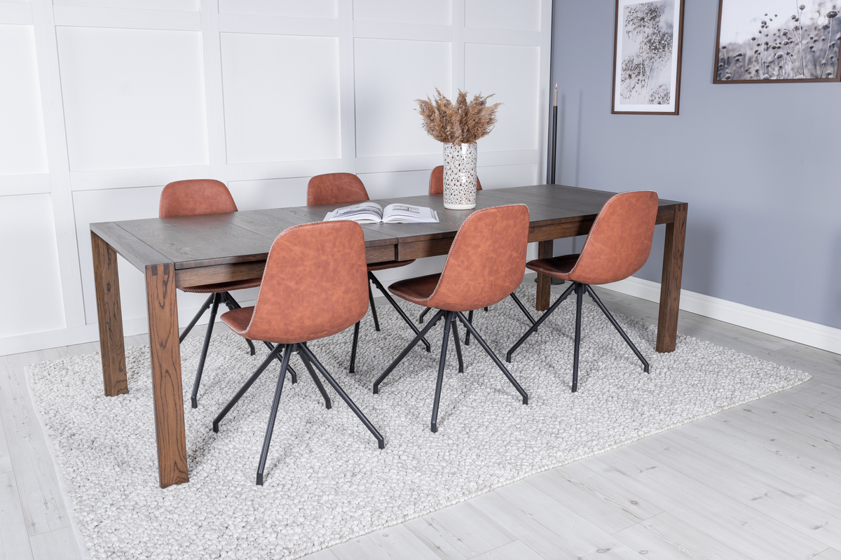 Chaise 'Eidsberg' Spin - Brun/Noir